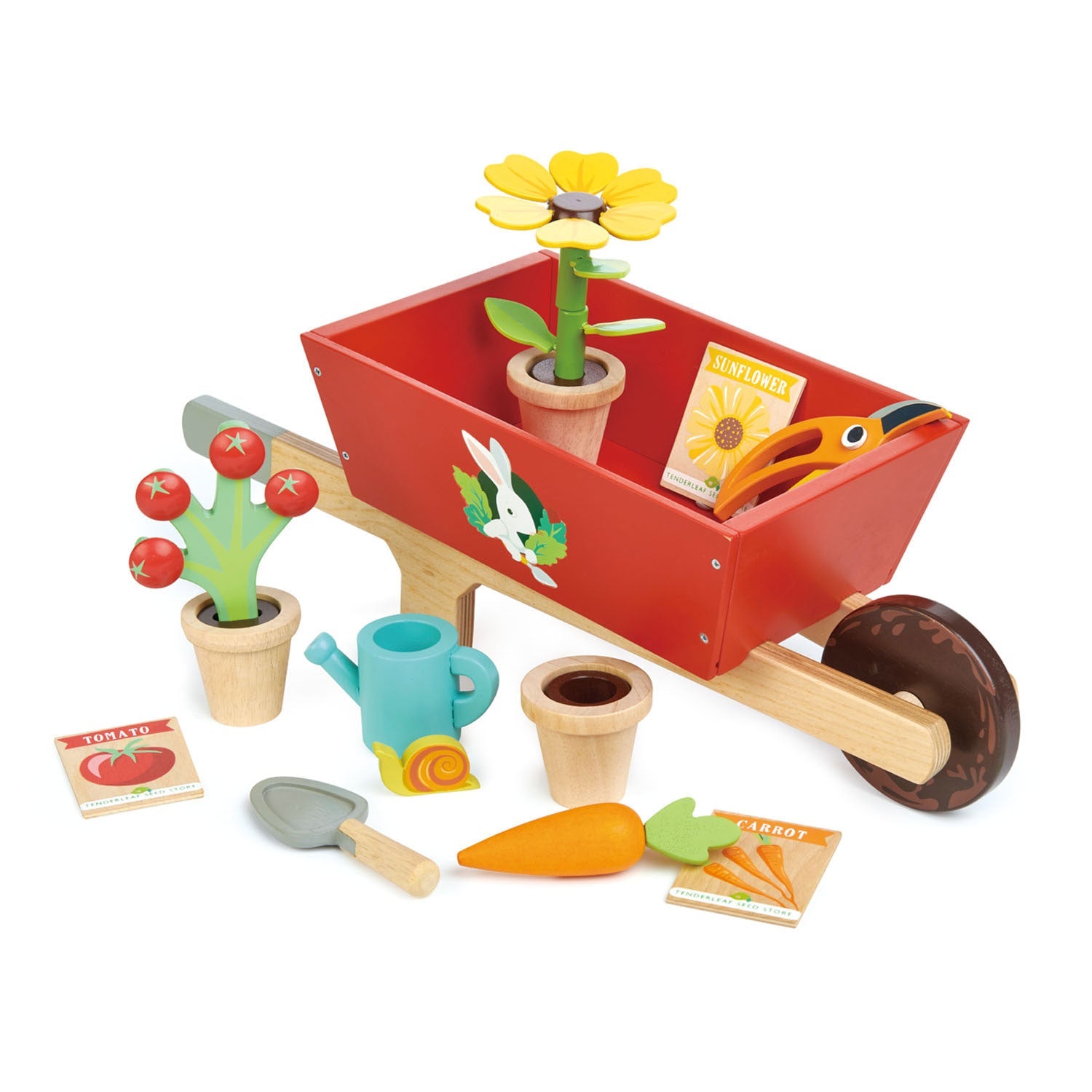 Tender Leaf Garden Wheelbarrow Set
