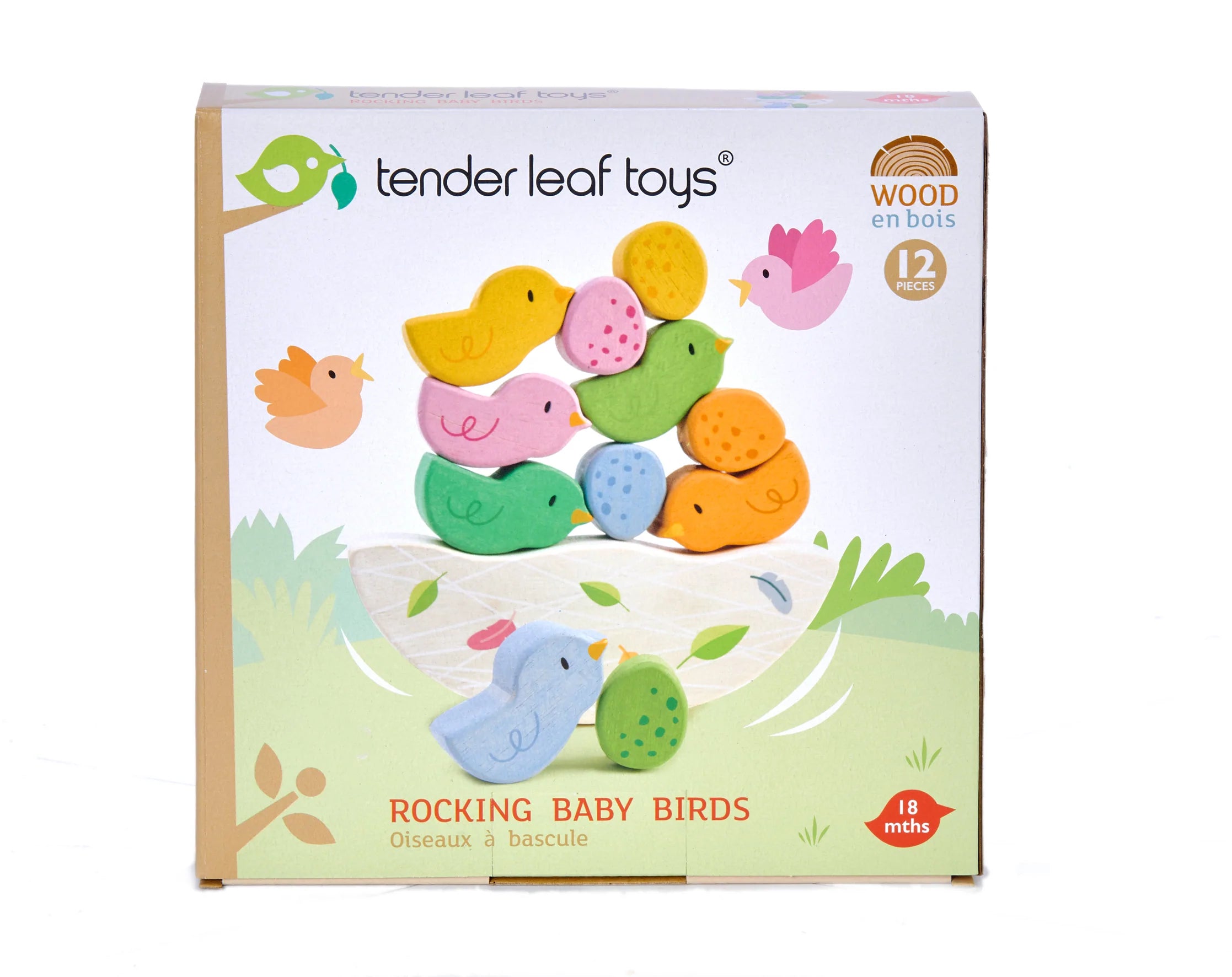 Tender Leaf Rocking Baby Birds