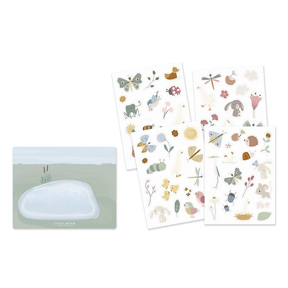 Little Dutch Reusable Stickers – Flowers & Butterflies