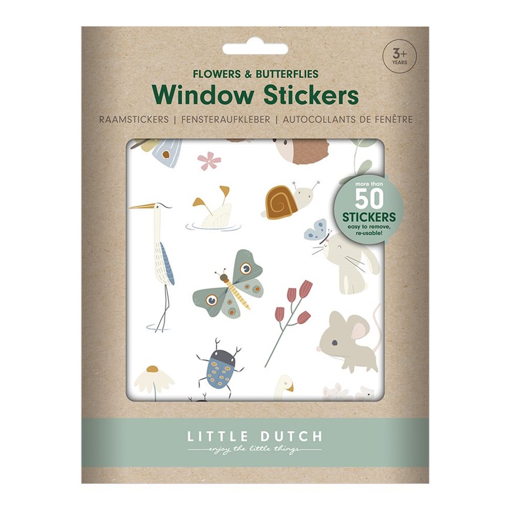 Little Dutch Reusable Stickers – Flowers & Butterflies