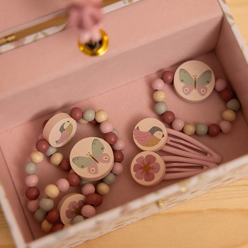 Little Dutch Wooden Jewellery Set – Flowers & Butterflies