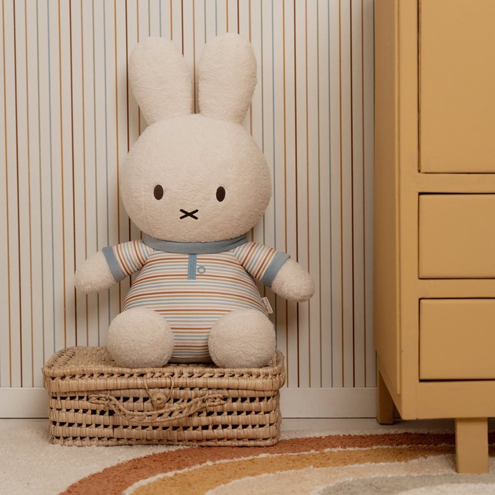 Little Dutch x Miffy Cuddly Soft Toy – Vintage Sunny Stripes (60 cm)