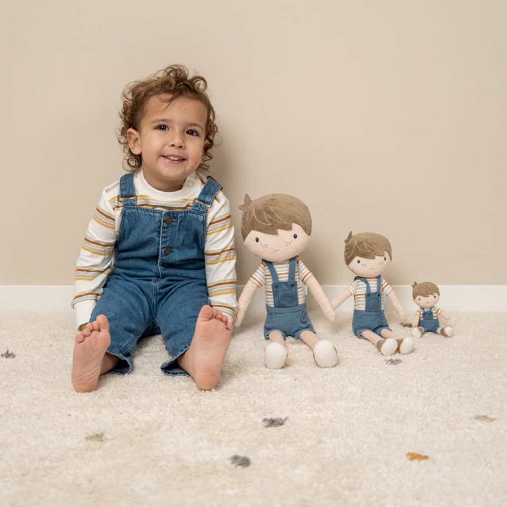Little Dutch Cuddle Doll Jim – Vintage Sunny Stripes (Large)