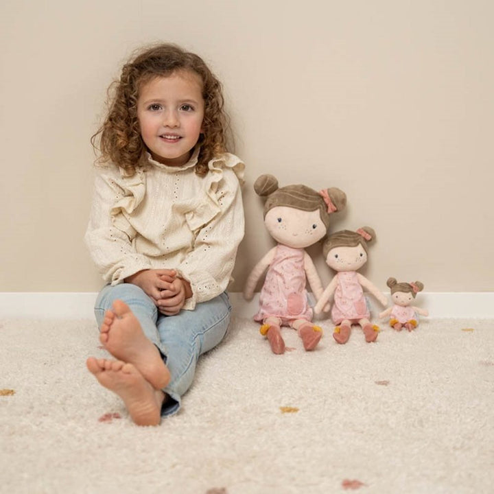 Little Dutch Cuddle Doll Rosa – Little Pink Flowers (Large)