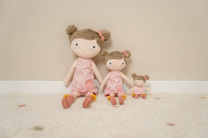Little Dutch Cuddle Doll Rosa – Little Pink Flowers (Large)