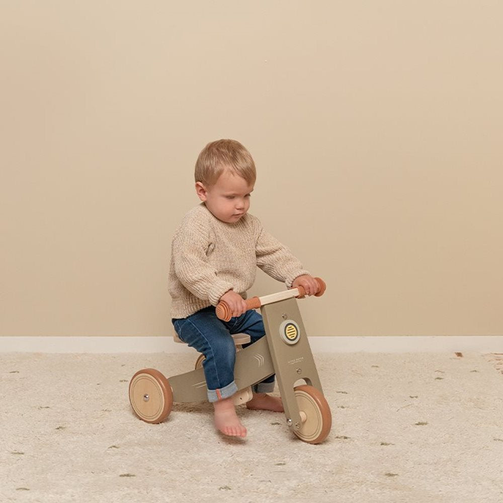 Little Dutch Wooden Tricycle – Olive