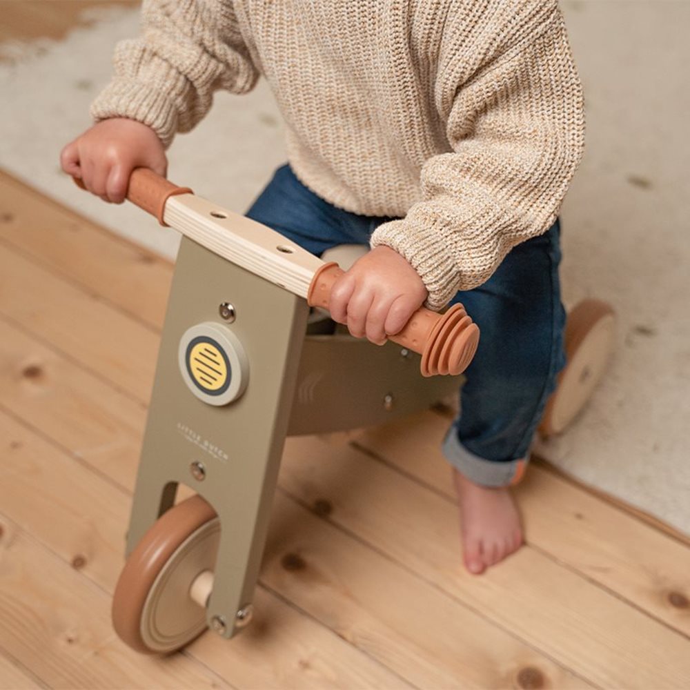 Little Dutch Wooden Tricycle – Olive