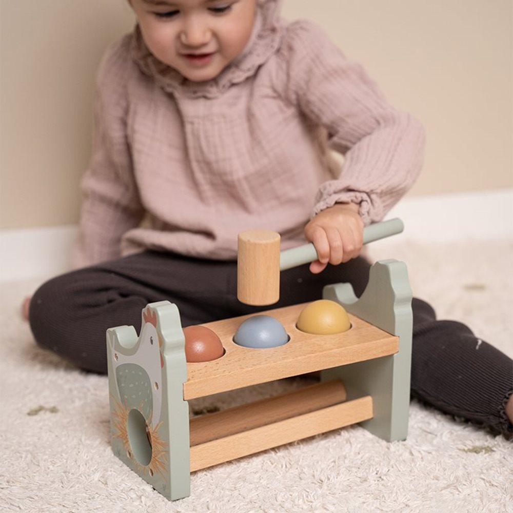 Little Dutch Pounding Bench With Rolling Balls – Little Farm