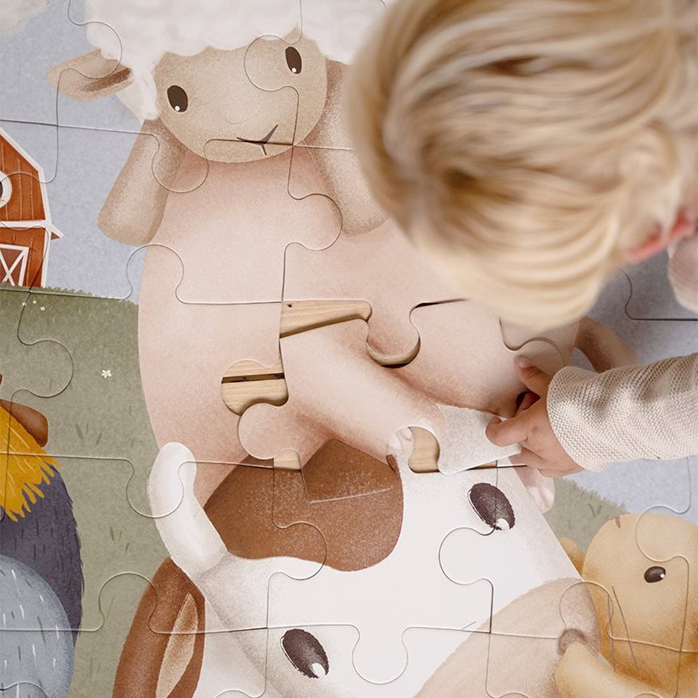 Little Dutch Large Floor Puzzle – Little Farm (42 Piece)
