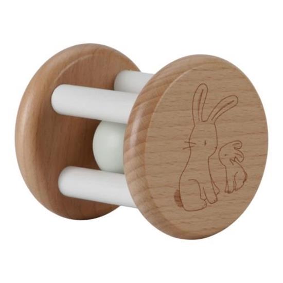 Little Dutch Wooden Roller Rattle – Baby Bunny