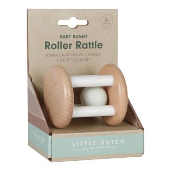 Little Dutch Wooden Roller Rattle – Baby Bunny