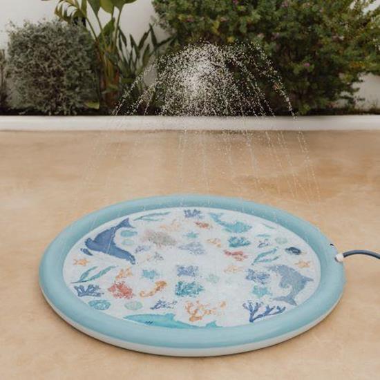 Little Dutch Sprinkler Water Play Mat – Ocean Dreams Blue