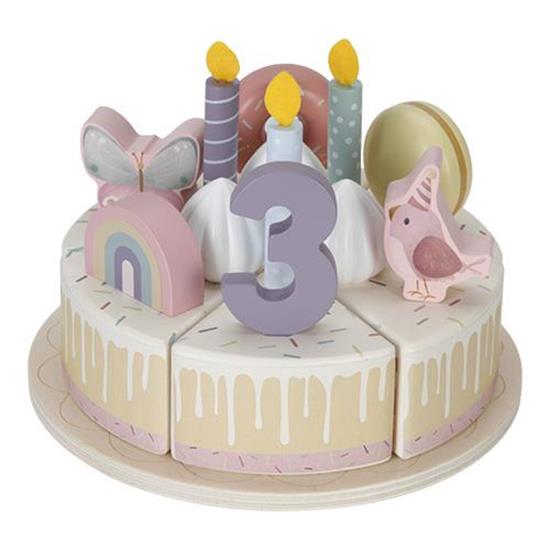 Little Dutch Wooden Birthday Cake – Pink