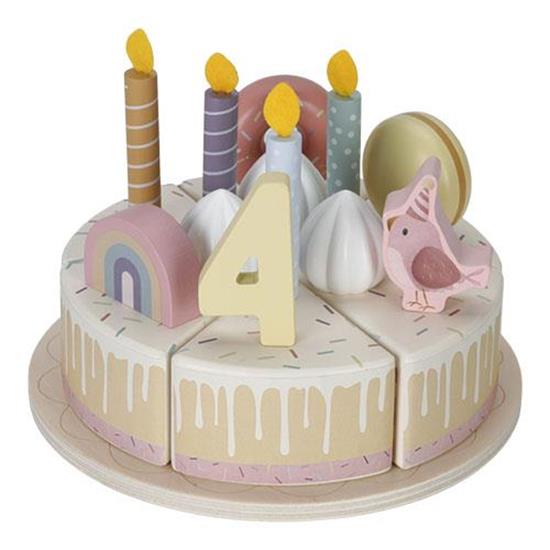 Little Dutch Wooden Birthday Cake – Pink