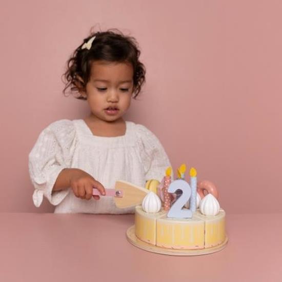 Little Dutch Wooden Birthday Cake – Pink