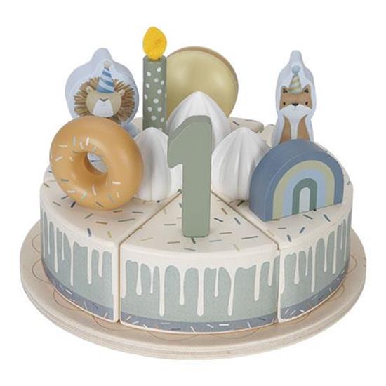 Little Dutch Wooden Birthday Cake – Blue