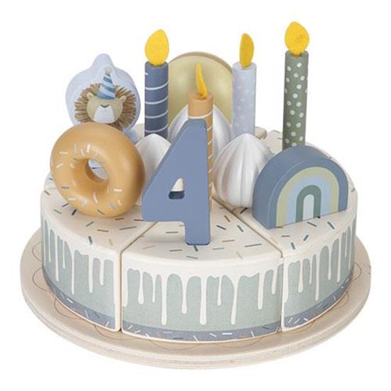 Little Dutch Wooden Birthday Cake – Blue