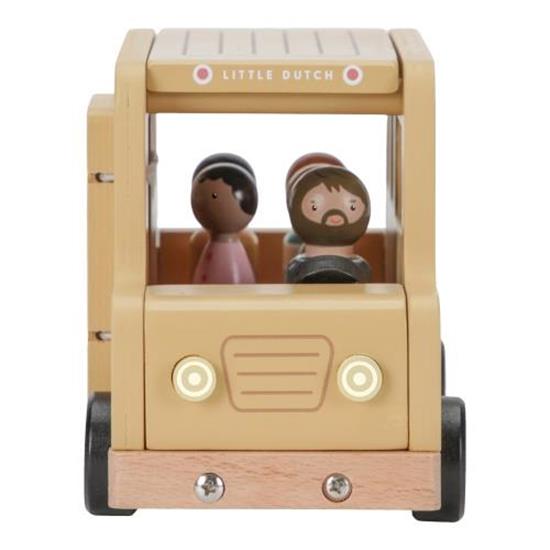 Little Dutch Wooden School Bus Playset