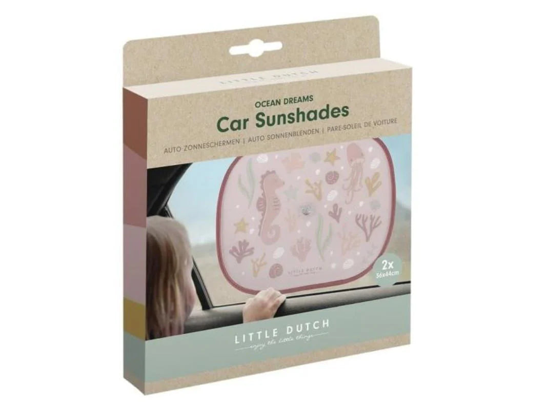 Little Dutch Car Sunshades – Ocean Dreams Pink
