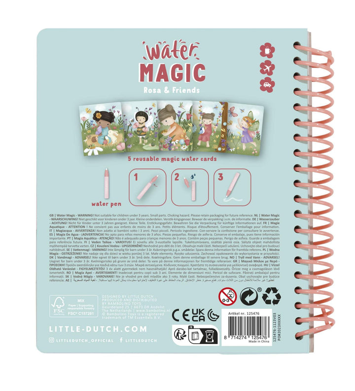 Little Dutch Water Magic Book – Rosa &amp; Friends