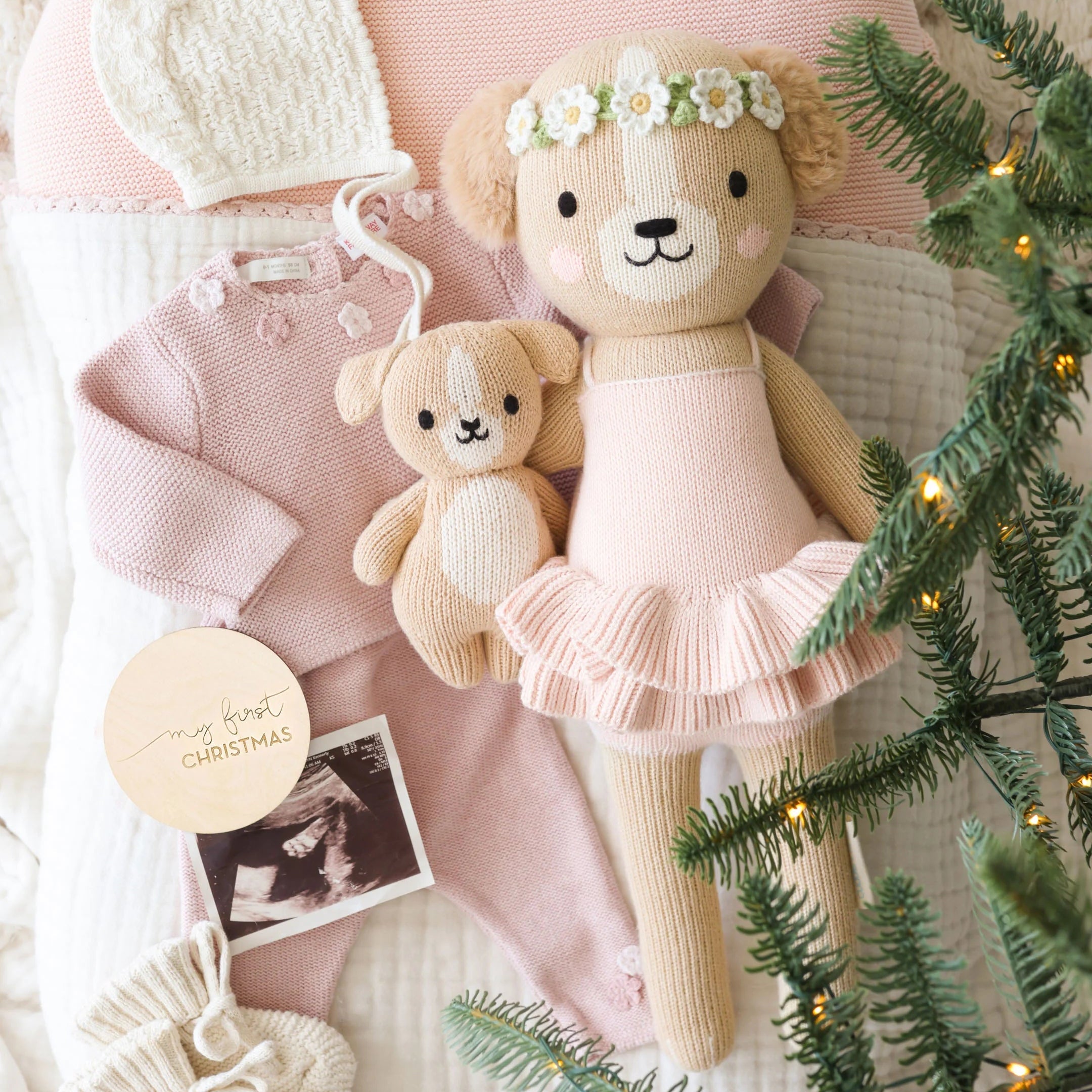 Cuddle + Kind Evelyn the Golden Puppy (Ballet Pink)