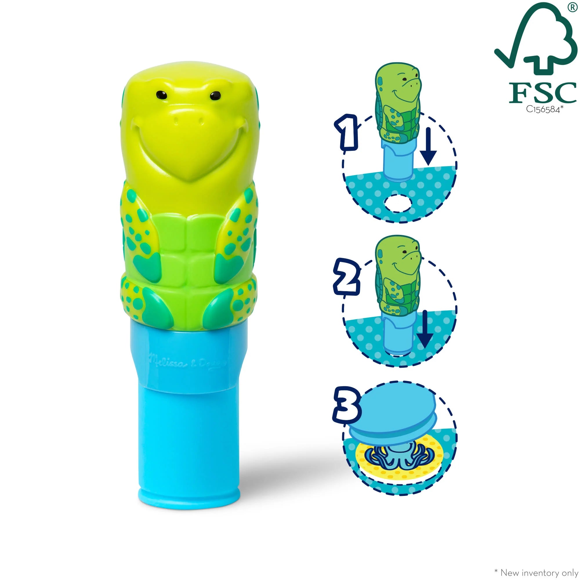 Melissa & Doug Sticker WOW!™ Activity Pad & Sticker Stamper – Sea Turtle