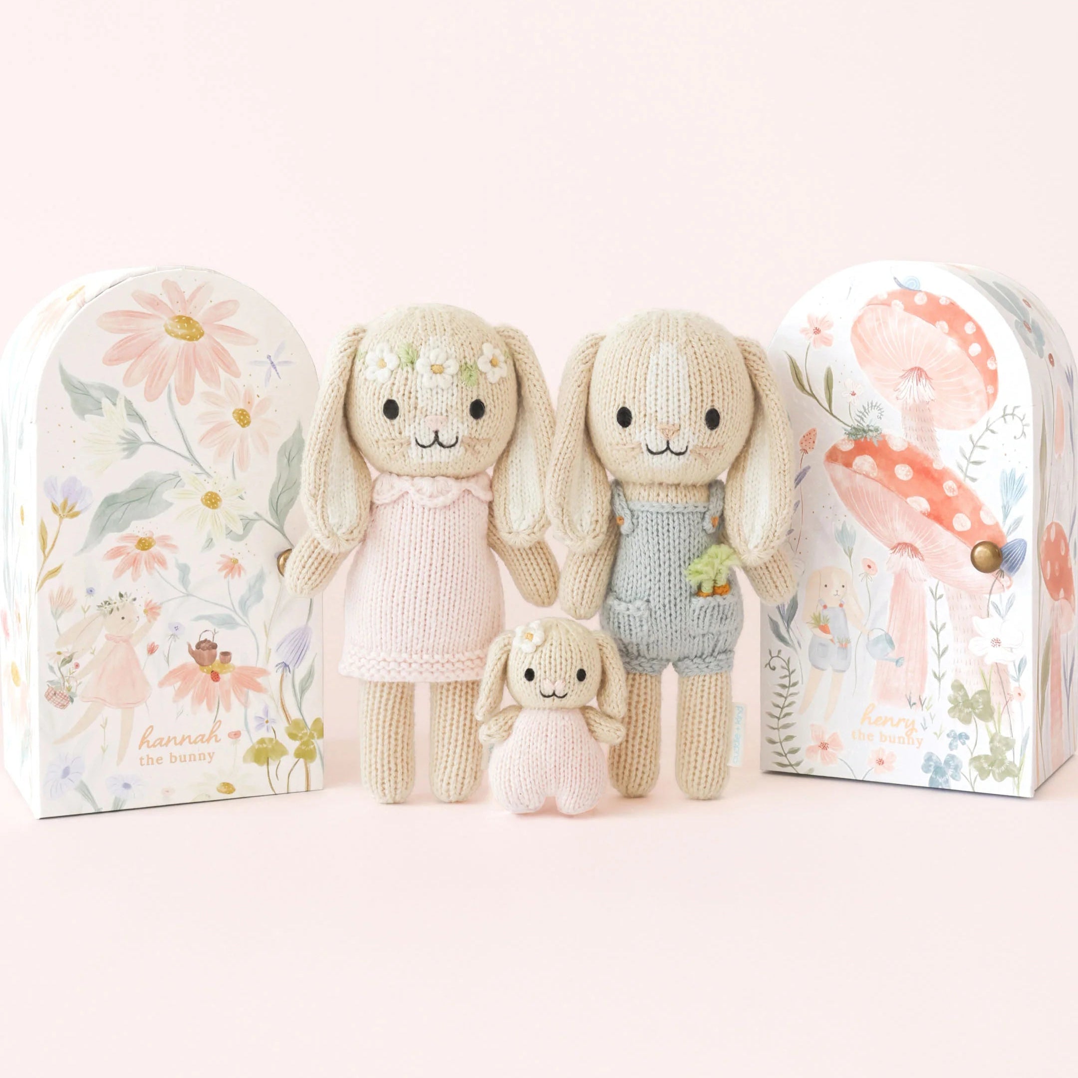 Cuddle + Kind Tiny Hannah the Bunny (Blush)