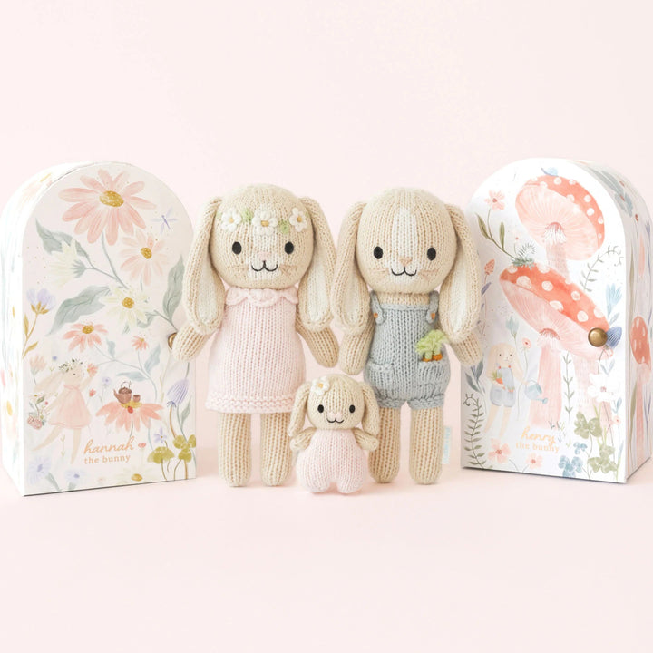 Cuddle + Kind Tiny Hannah the Bunny (Blush)