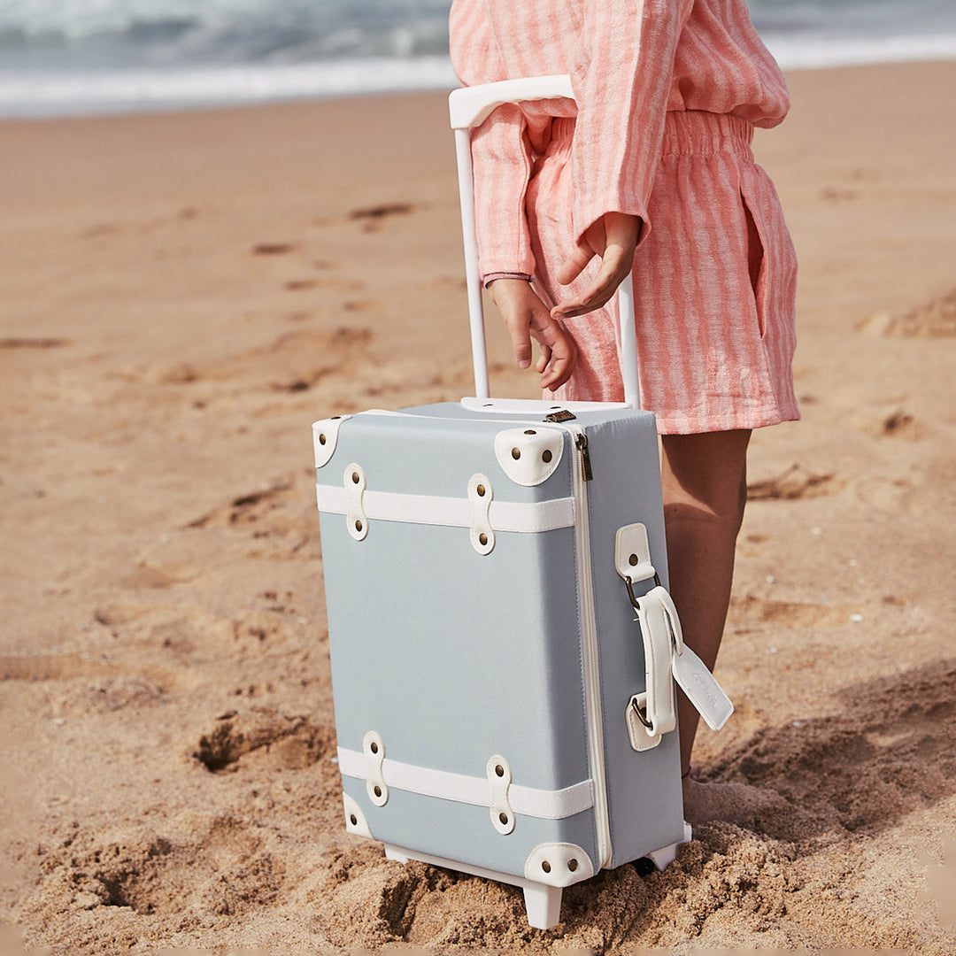 Olli Ella See-Ya Suitcase – Steel Blue