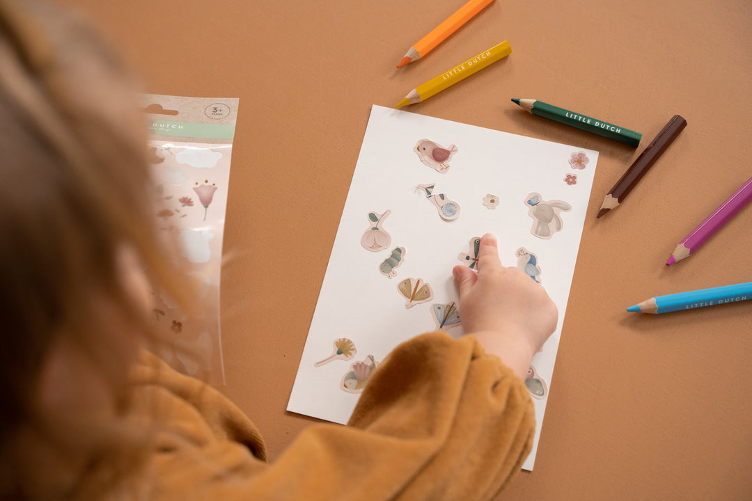 Little Dutch Sticker Sheet – Flowers &amp; Butterflies