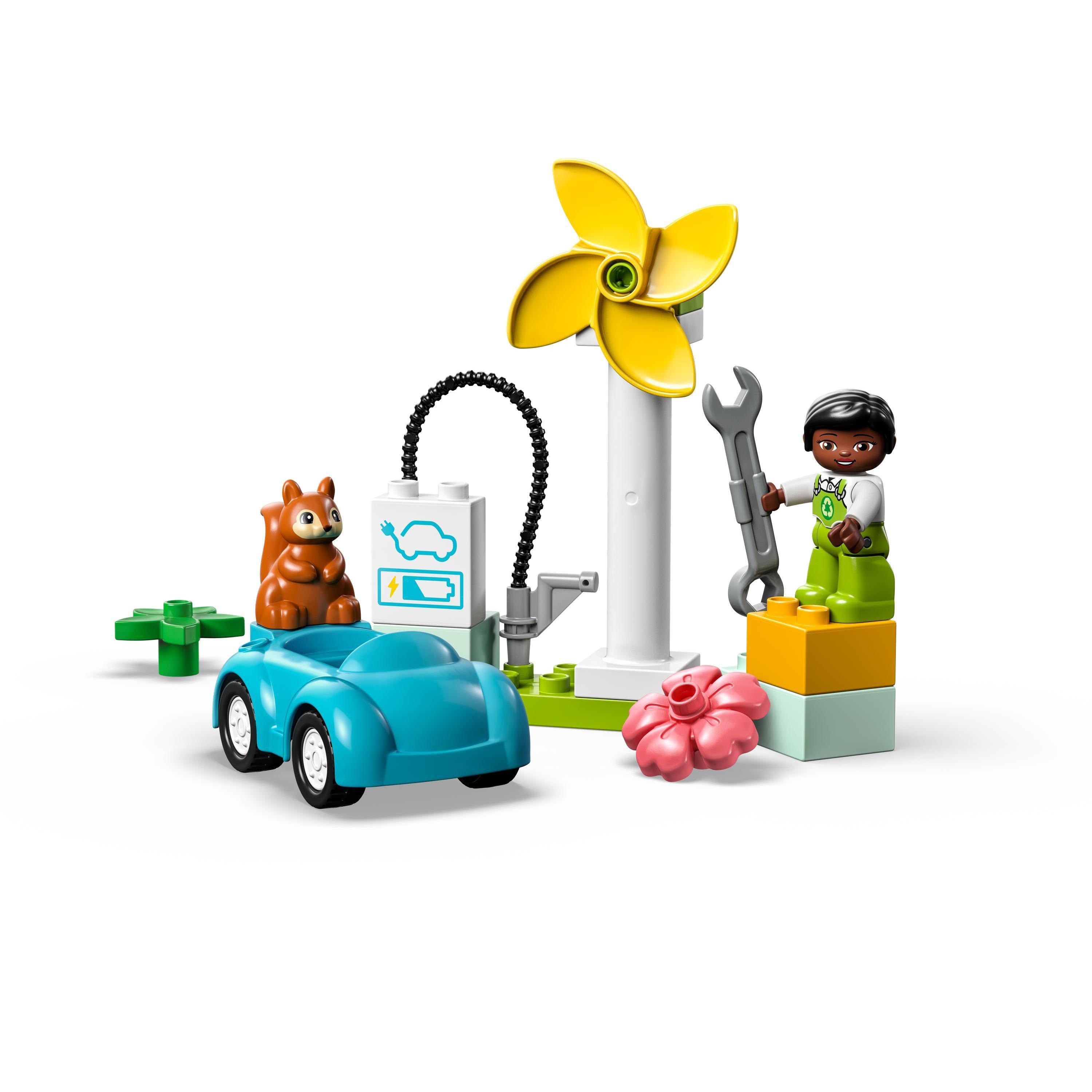 LEGO® DUPLO® Town Wind Turbine and Electric Car | 10985