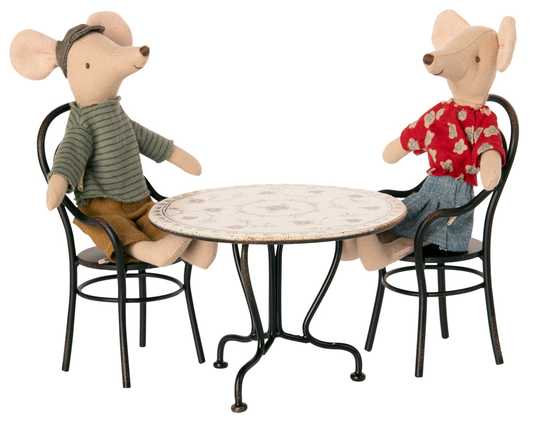 Maileg Miniature Mouse Dining Table &amp; Chairs Set