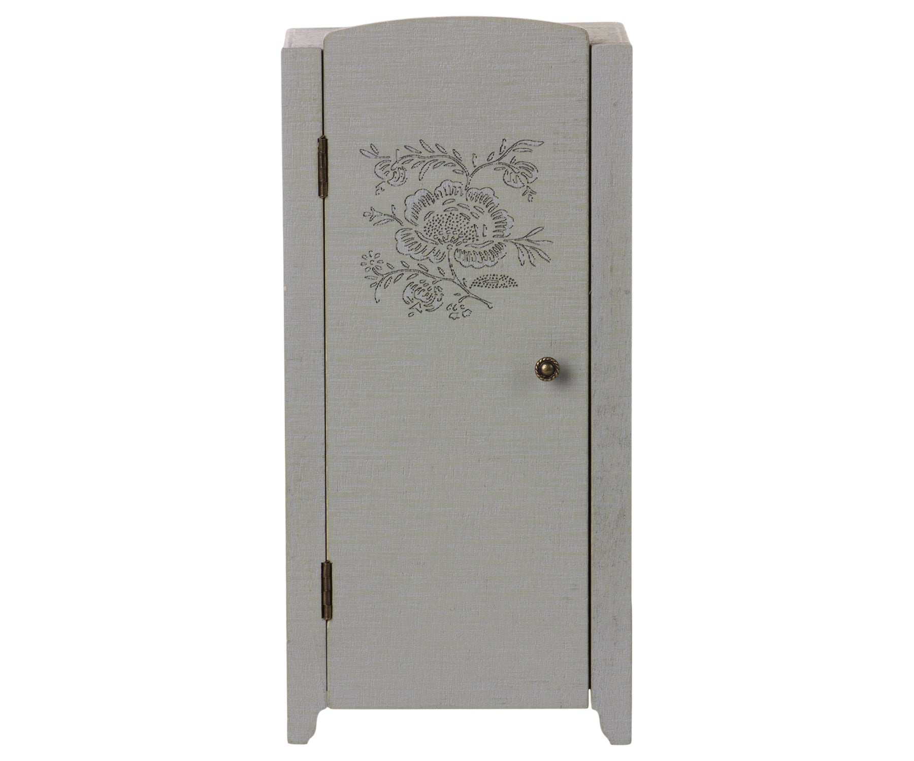 Maileg Miniature Wooden Mouse Closet – Grey Mint