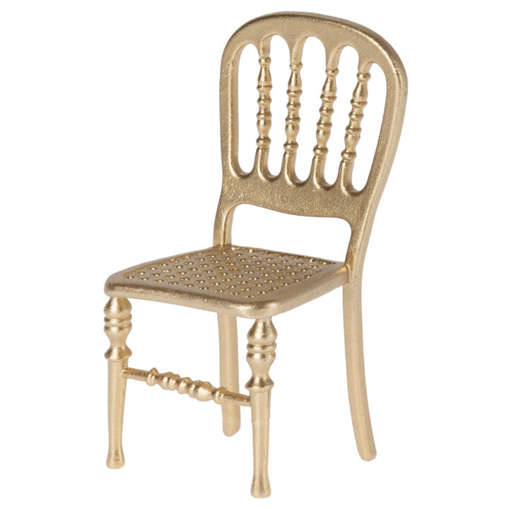 Maileg Miniature Mouse Chair – Gold