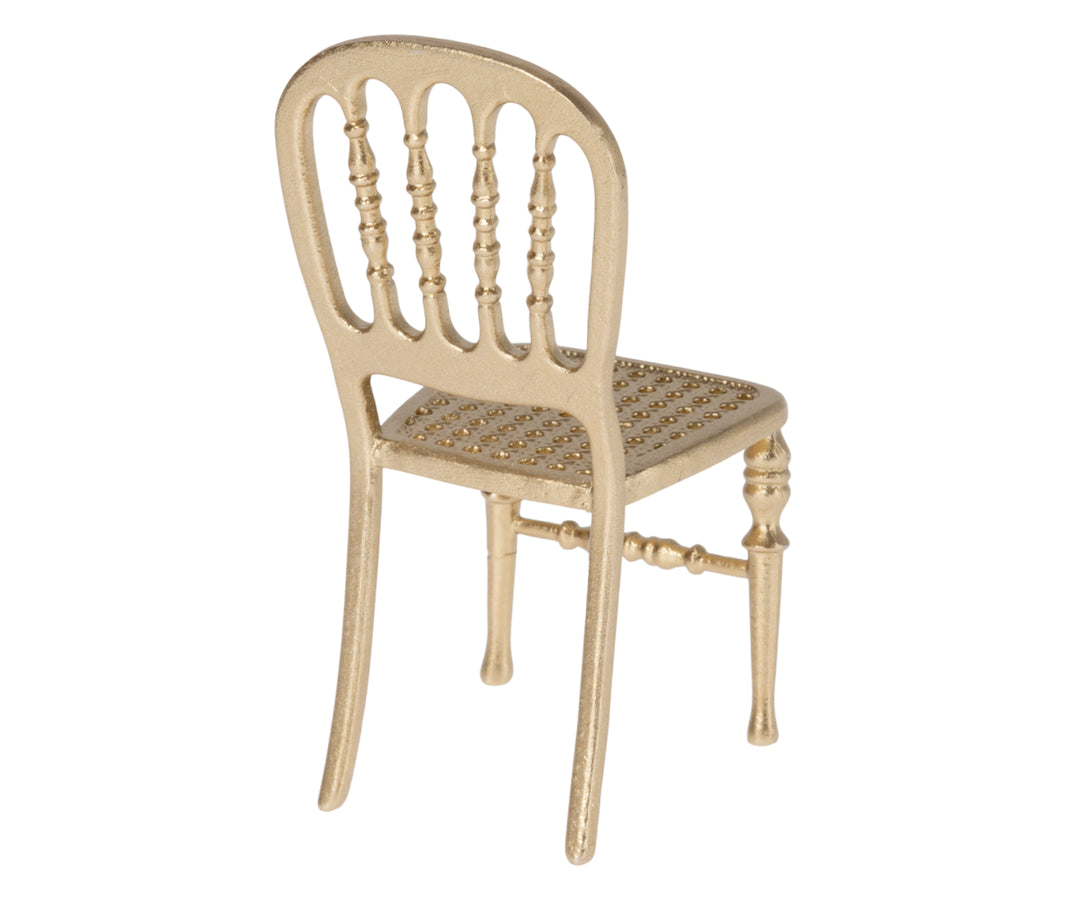 Maileg Miniature Mouse Chair – Gold