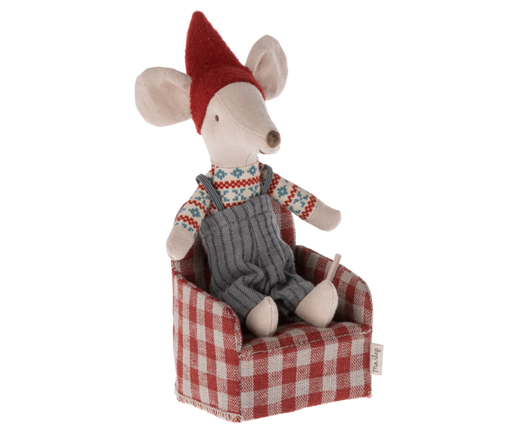 Maileg Miniature Mouse Chair – Red