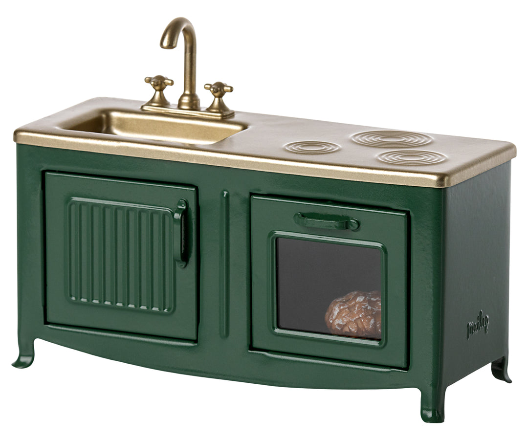Maileg Miniature Mouse Kitchen – Dark Green