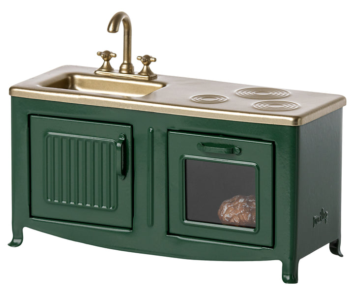 Maileg Miniature Mouse Kitchen – Dark Green
