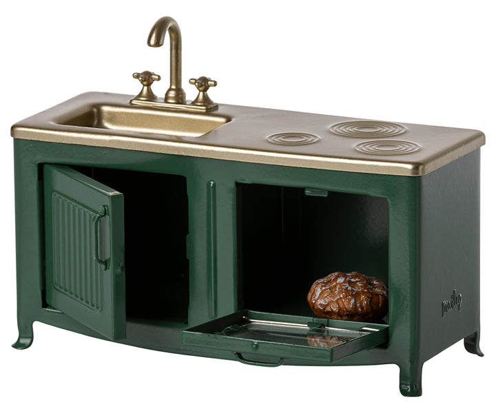 Maileg Miniature Mouse Kitchen – Dark Green