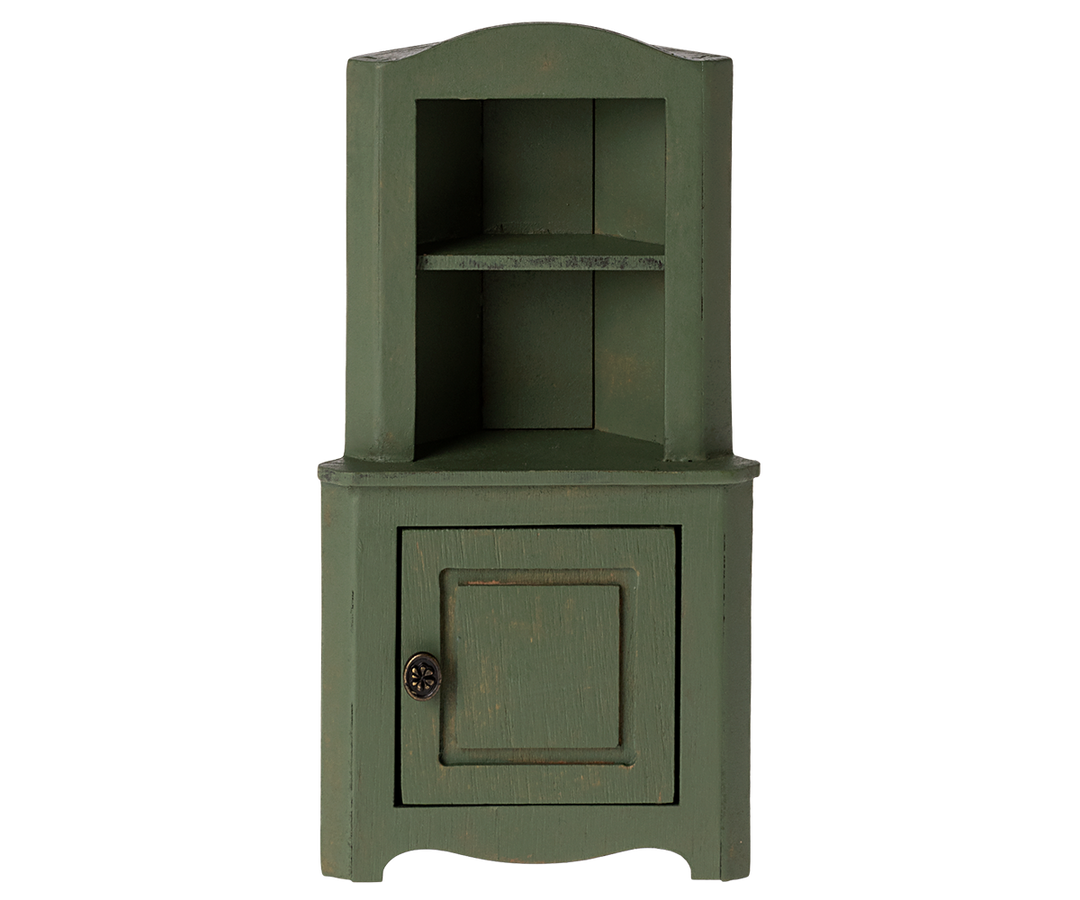 Maileg Miniature Mouse Corner Cabinet – Dark Green