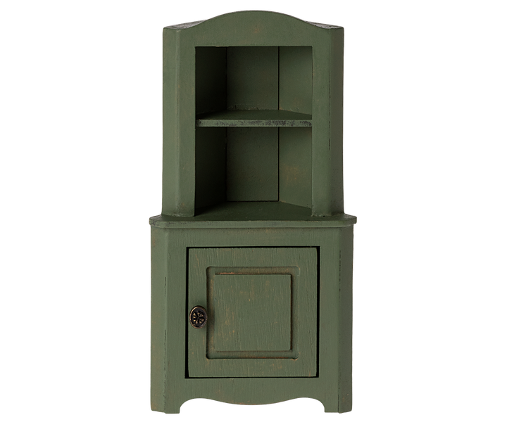 Maileg Miniature Mouse Corner Cabinet – Dark Green