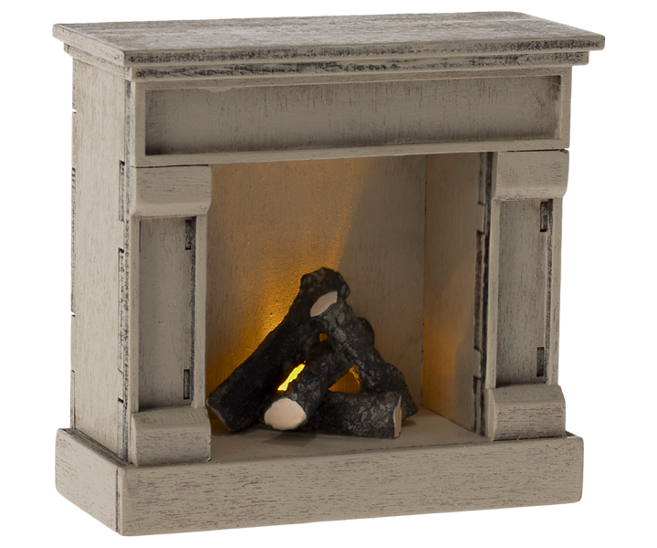 Maileg Miniature Mouse Fireplace – Off White