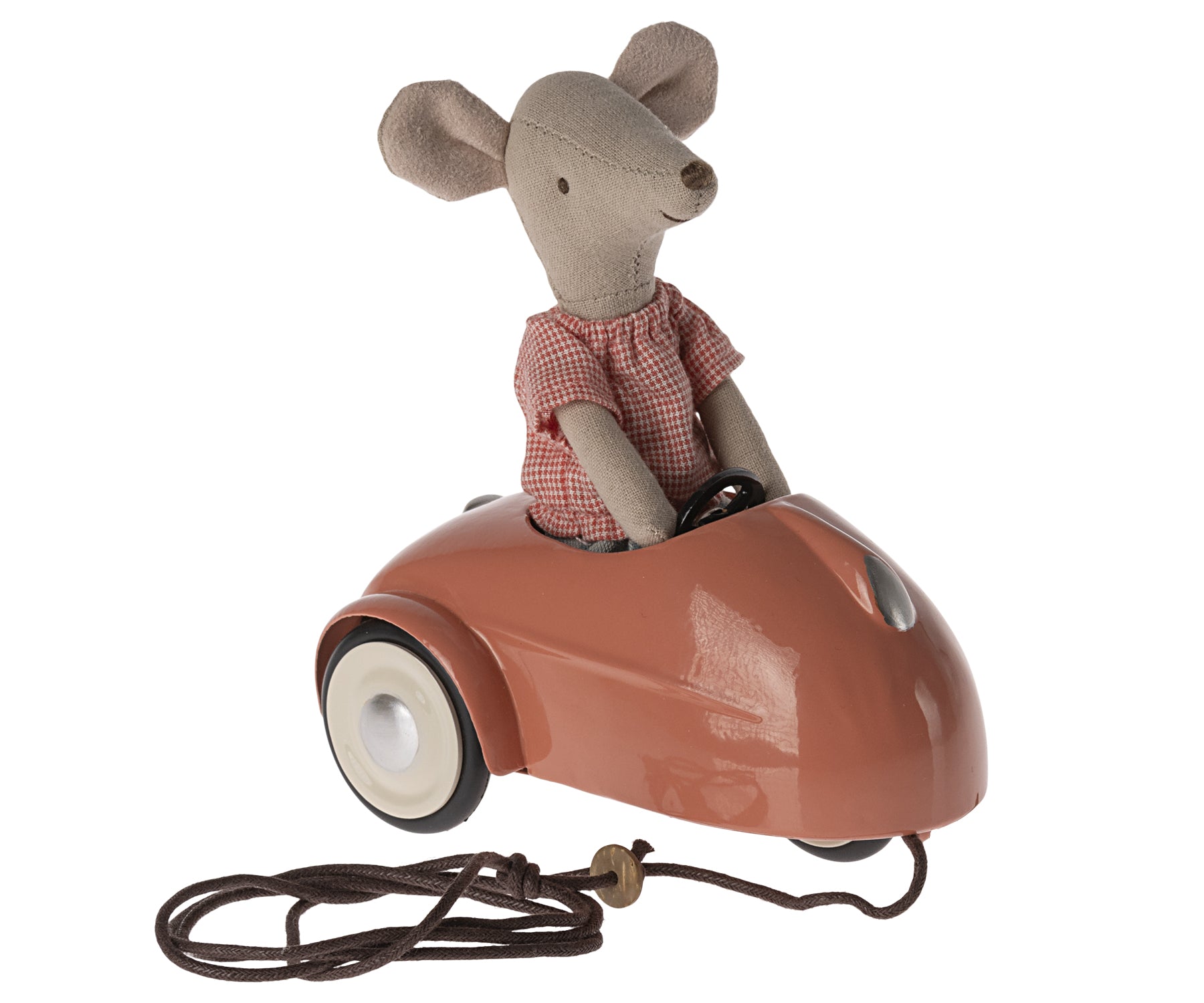 Maileg Miniature Mouse Car – Coral