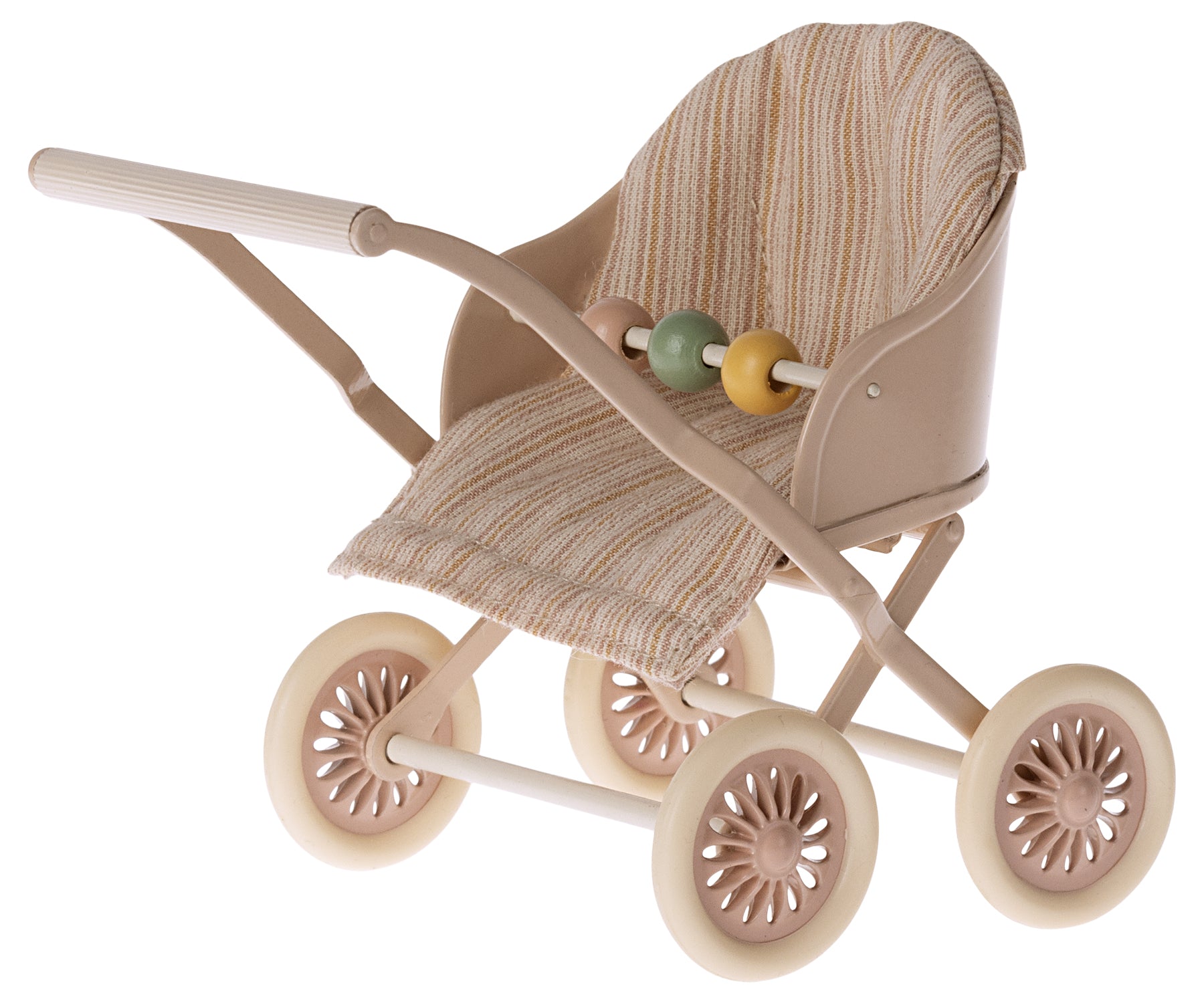 Maileg Miniature Baby Mouse Stroller – Rose