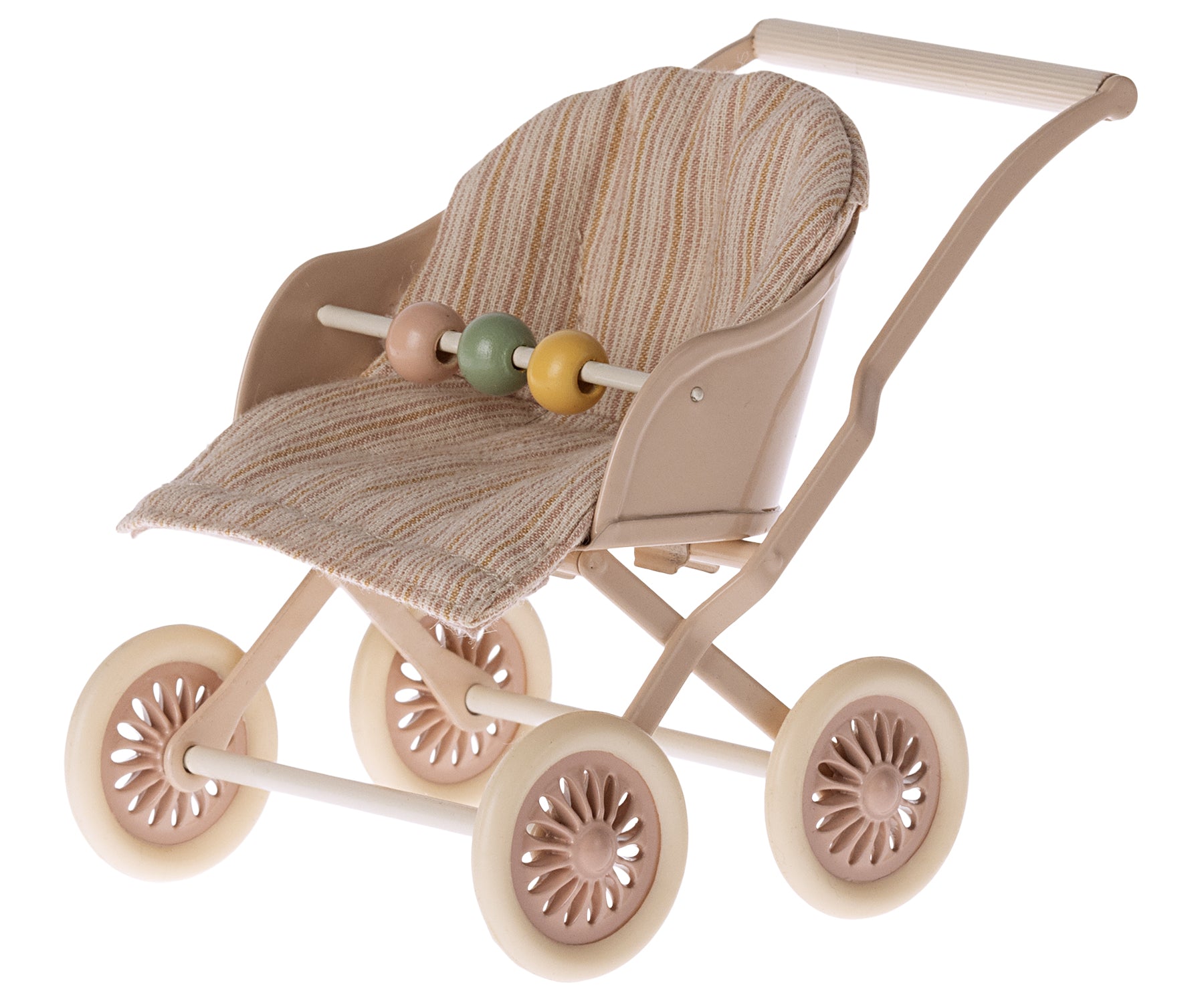 Maileg Miniature Baby Mouse Stroller – Rose