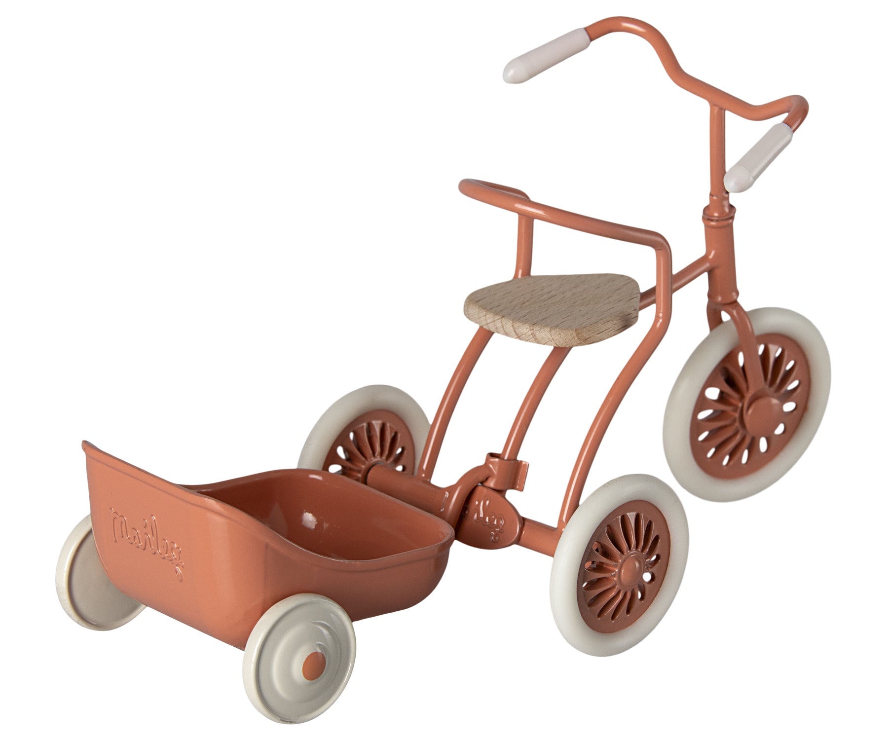 Maileg Miniature Mouse Tricycle Hanger – Coral