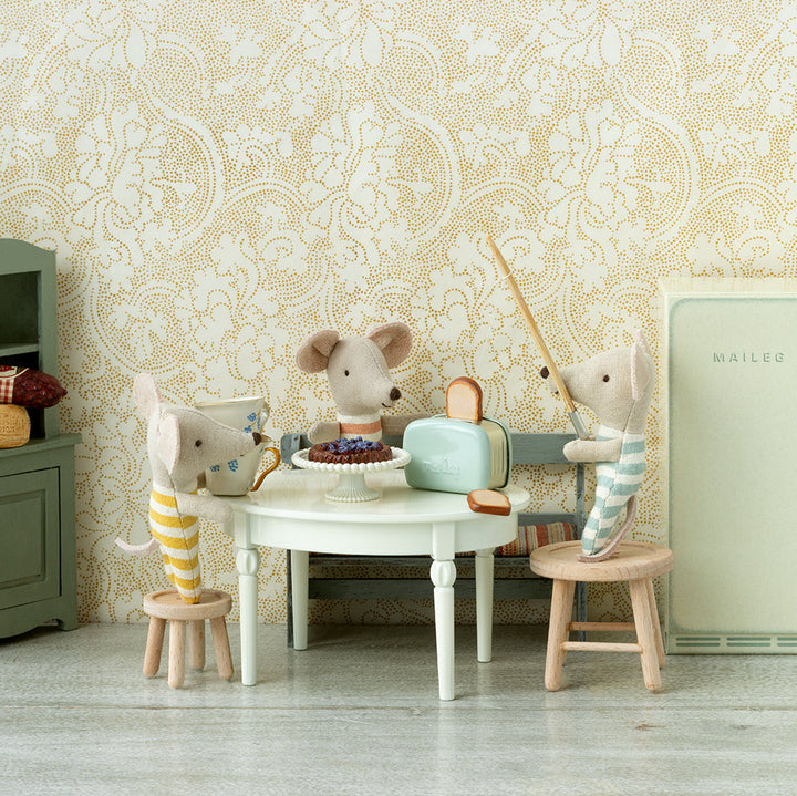 Maileg Miniature Mouse Toaster with Bread – Mint