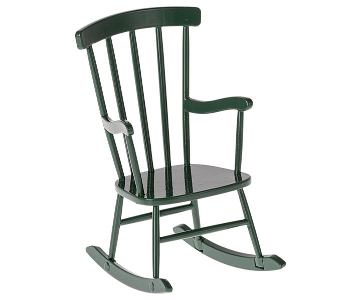 Maileg Miniature Mouse Rocking Chair – Dark Green