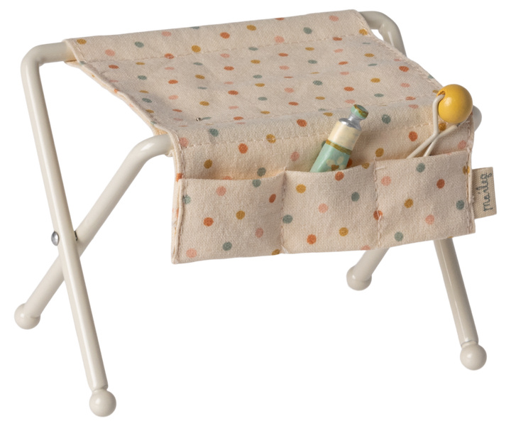 Maileg Miniature Baby Mouse Nursery Table – Off White