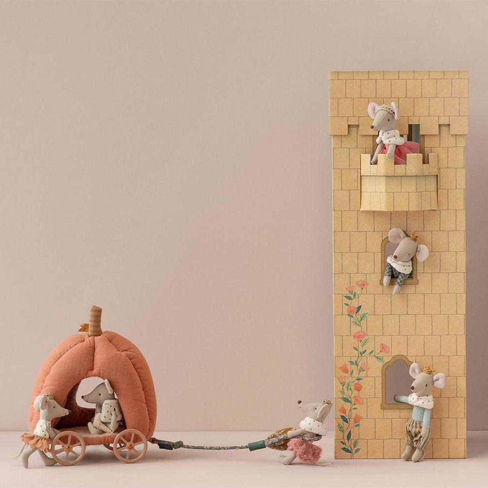 Maileg Miniature Mouse Pumpkin Carriage